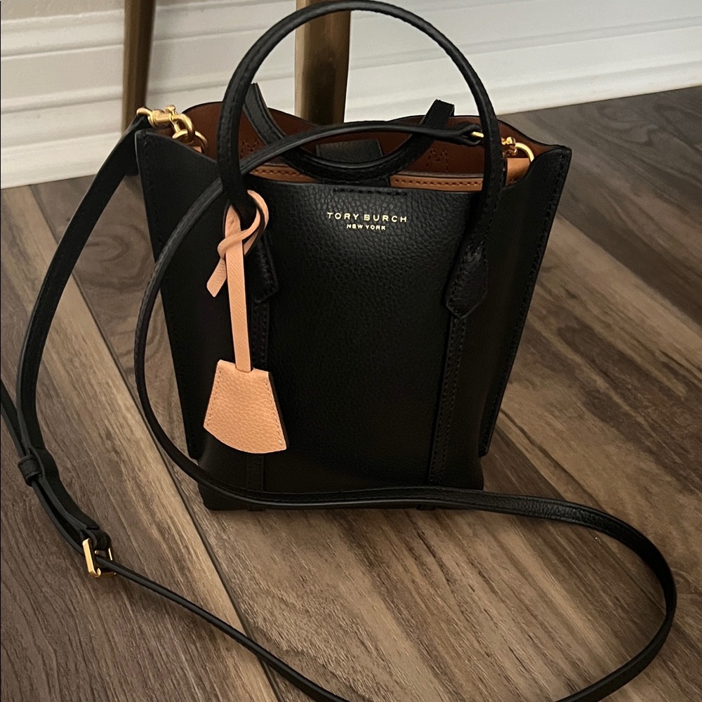 Tory Burch Black and tan Mini Bag